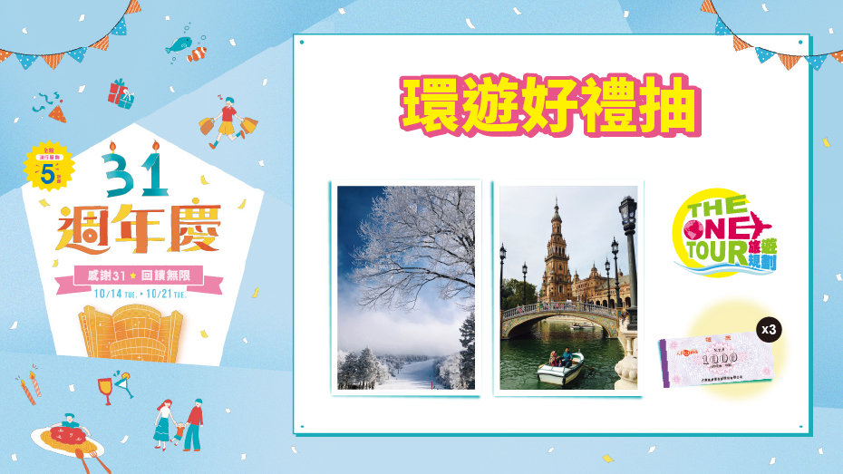 環遊好禮抽 中獎名單