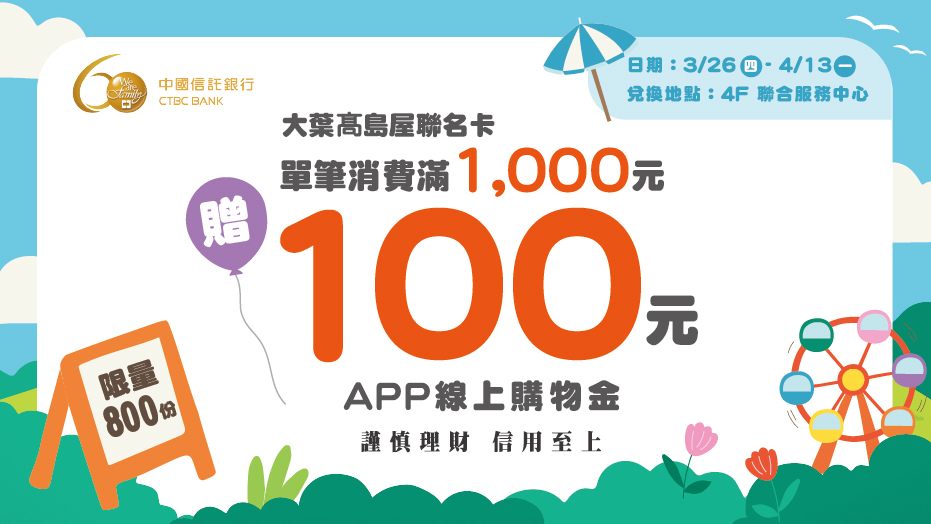 【已兌畢】APP 購物金加碼送